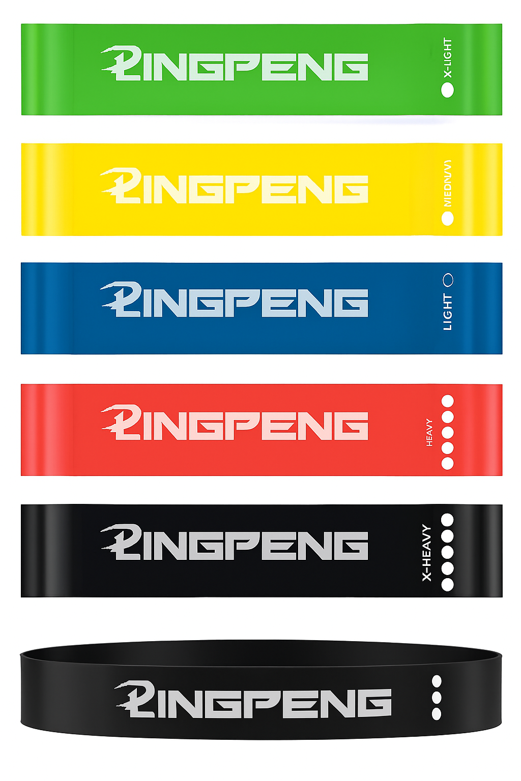 5pcs Resistance Loop Exercise Bands for Home Workout – Set of Durable Stretch Fitness Bands for Legs, Glutes, and Full Body Training – Ideal for Strength Training, Pilates, Yoga, and Physical Therapy