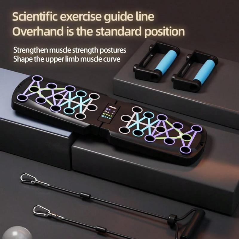 Portable Multi-Function Push-Up Board – Foldable Home Gym for Full-Body Strength Training (No Resistance Bands Included)