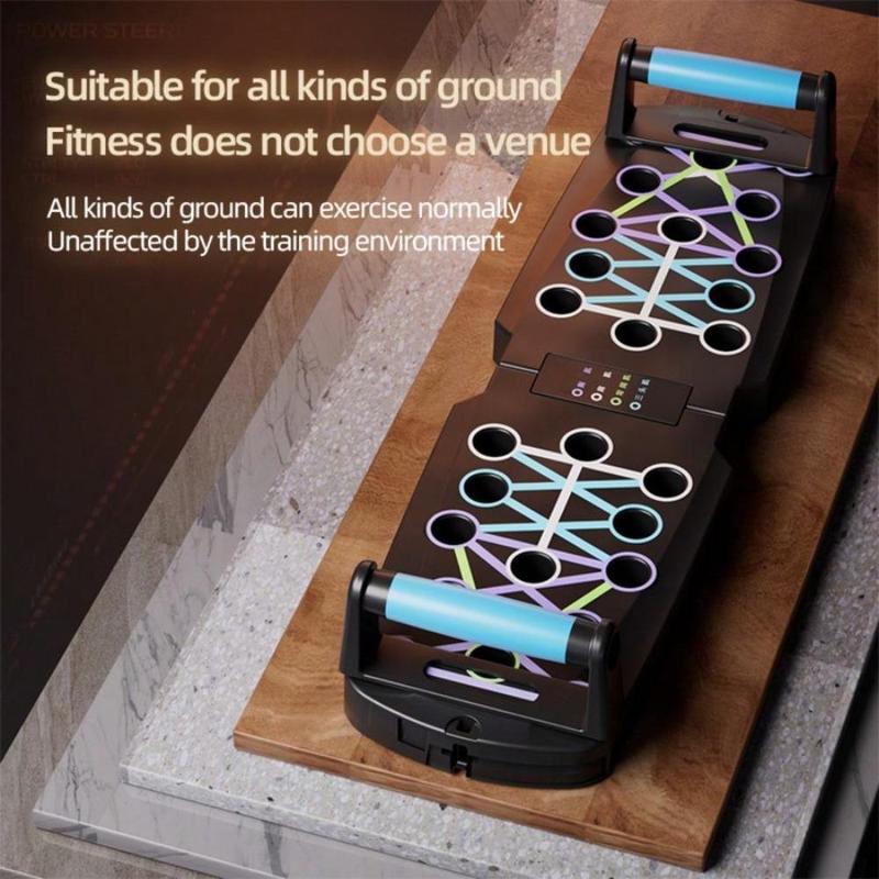 Portable Multi-Function Push-Up Board – Foldable Home Gym for Full-Body Strength Training (No Resistance Bands Included)