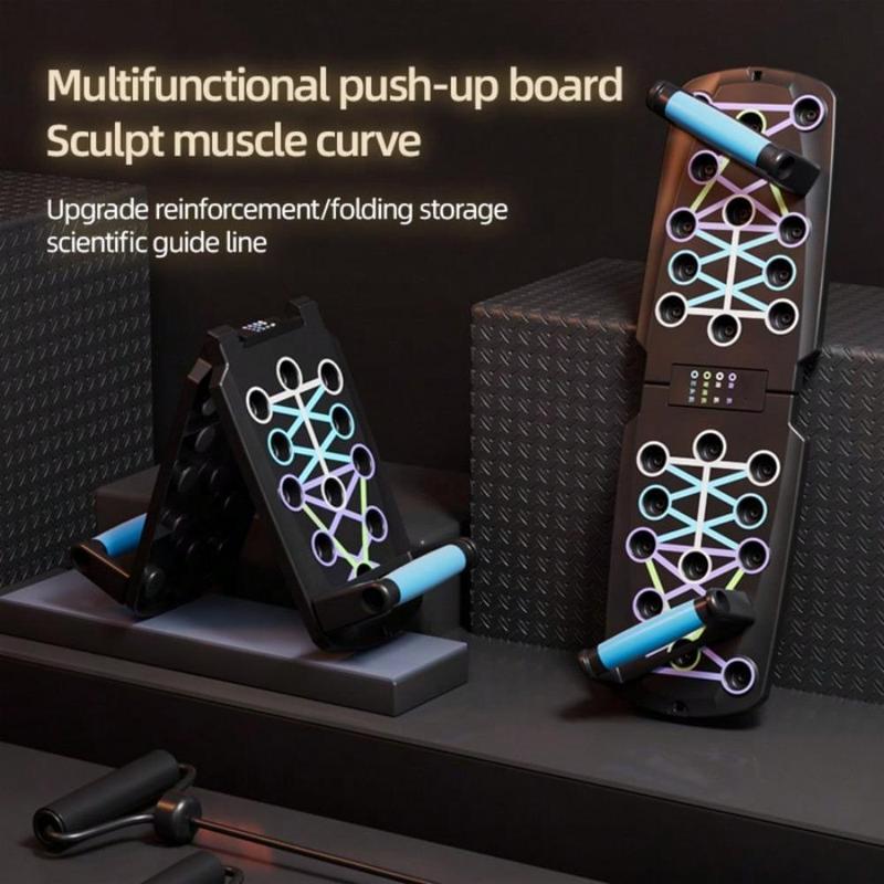 Portable Multi-Function Push-Up Board – Foldable Home Gym for Full-Body Strength Training (No Resistance Bands Included)