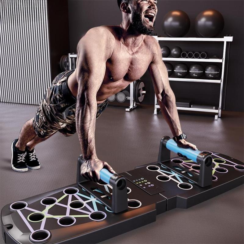 Portable Multi-Function Push-Up Board – Foldable Home Gym for Full-Body Strength Training (No Resistance Bands Included)