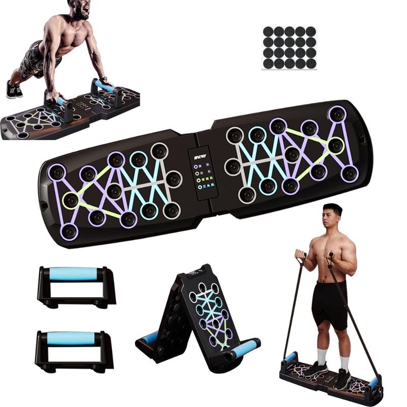 Portable Multi-Function Push-Up Board – Foldable Home Gym for Full-Body Strength Training (No Resistance Bands Included)